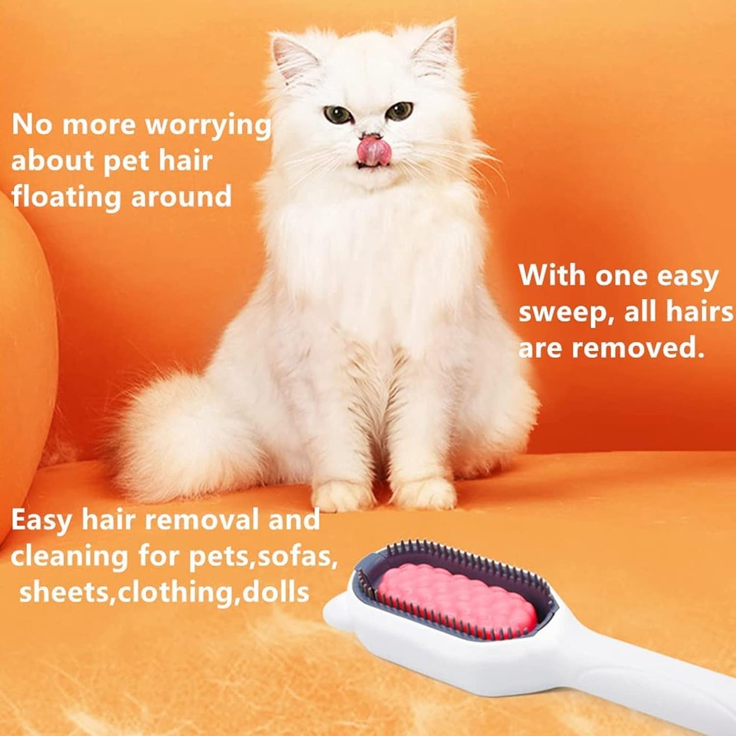 4 in 1 Cat/Pet Grooming Comb Hair Removal Lint Wash Clean Massage with Release Pet Hair Comb Stain Removal for Pet Hair Cleaning and Grooming