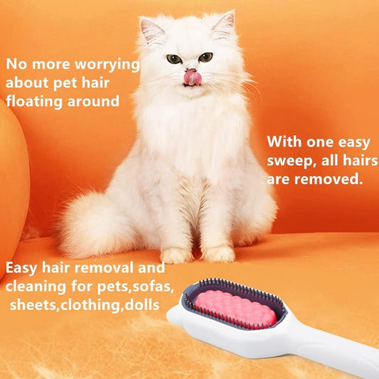 4 in 1 Cat/Pet Grooming Comb Hair Removal Lint Wash Clean Massage with Release Pet Hair Comb Stain Removal for Pet Hair Cleaning and Grooming