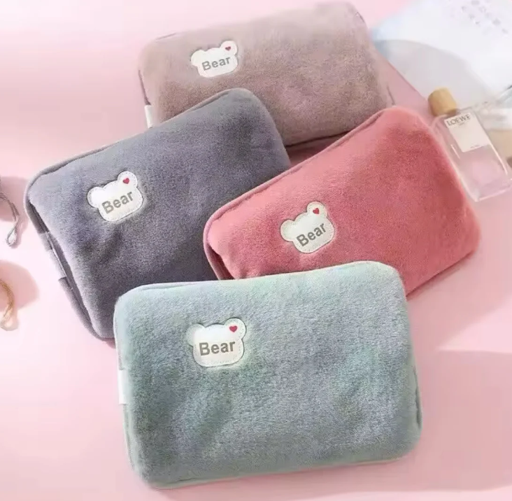 Fluffy Electric Hot Water Bottle Heat Pad For Pain Relief Hot Water Bottle