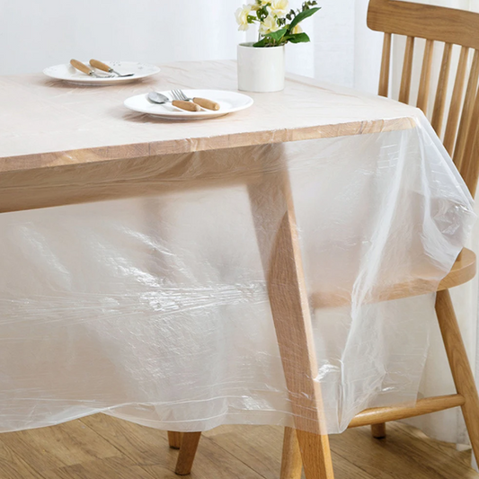 Table Sheet Pack of 1(8 Sheet) Table Sheet Simple Disposable PE Waterproof Table Cover for Home Table Sheet
