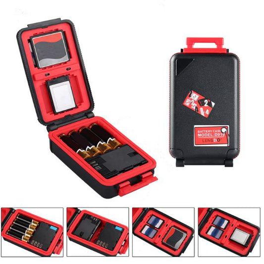 LENSGO D910 Camera battery holder Memory Card SD CF XQD Card Storage Box AA battery Organizer Protector for DSLR Camera battery
