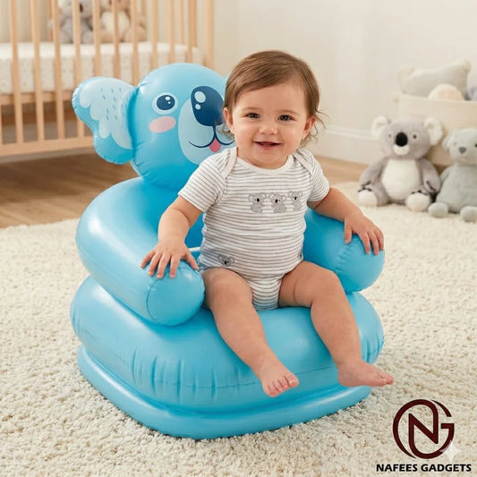 Cute Animal Inflatable Chair for Kids | Soft & Comfortable Air Sofa for Babies & Toddlers (Assorted Designs)