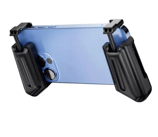 Universal Mobile Gaming Trigger & Ergonomic Grip Handle Set | L1R1 Shooter Controller for PUBG, Call of Duty, and Free Fire