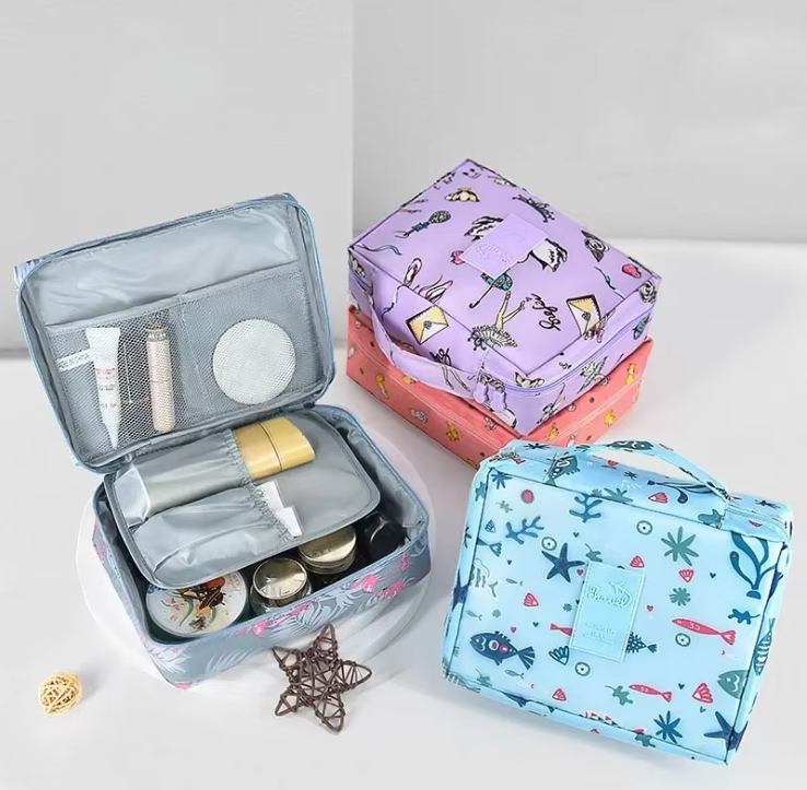 Travel Cosmetic Pouch & Makeup Organizer Bag – Waterproof Multipurpose Storage Pouch
