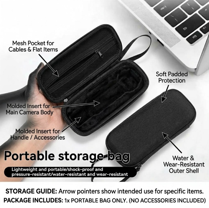 DJI Osmo Pocket 3  Portable Carrying Case - Protective Travel Storage Bag