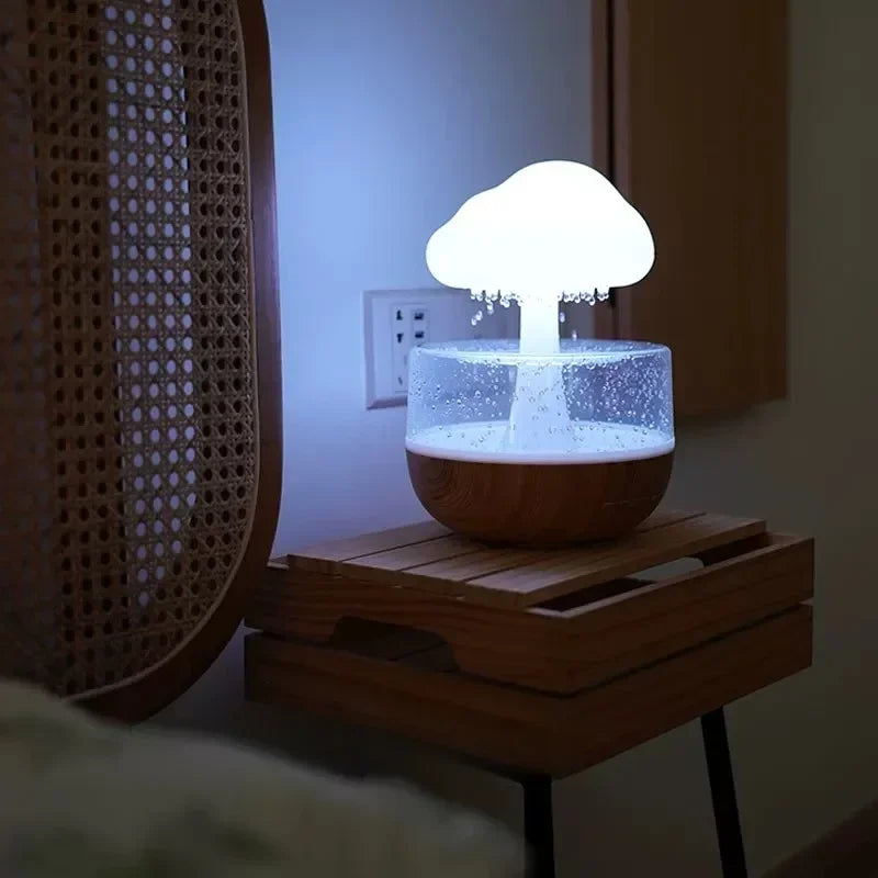 Rain Cloud Humidifier with 7 Color LED Lights - Essential Oil Diffuser