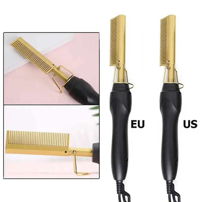 2-in-1 Hair Straightener & Curler - Ionic Ceramic Styling Tool for All Hair Types