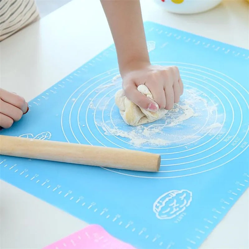Silicone Baking Mat for Pastry & Roti Rolling Medium with Measurements - Size 15.5*19.5inch