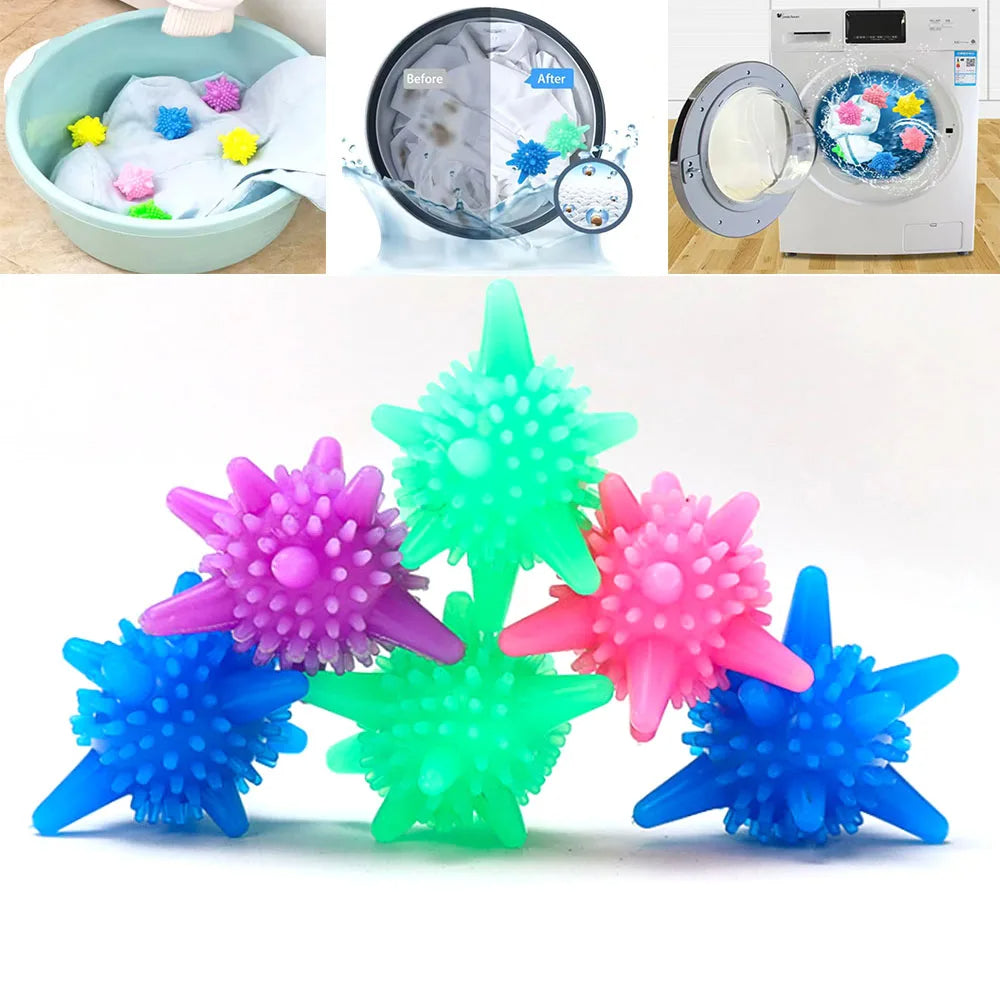 Laundry Balls for Washing Machine – Hair Removal, Anti-Static, Anti-Knot, Strong Decontamination, Pet Hair Catcher (10 pcs)