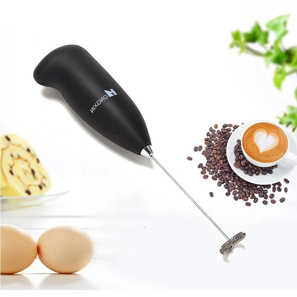 Electric Handle Coffee Beater Stirrer Milk Frother Foamer Whisk Mixer Milk Treater Juice Muddler Coffee Stirrer (1 PC)