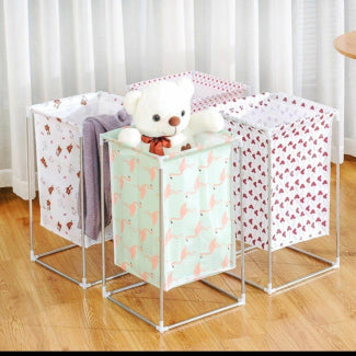 Foldable Laundry Basket & Toy Organizer - Portable Storage Bin For Home & Nursery | Nafees Gadgets