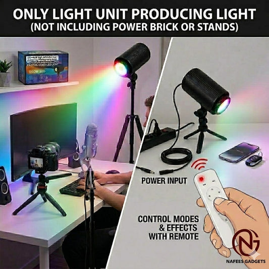 RGBW-600 High Definition LED Photography & Live Streaming Light - Professional Studio Video Lighting Solution