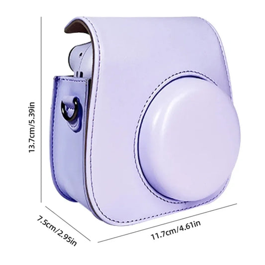 Fujifilm Instax Mini 11 12 13Cover - Trendy Retro Look PU Bag for Instax Lovers