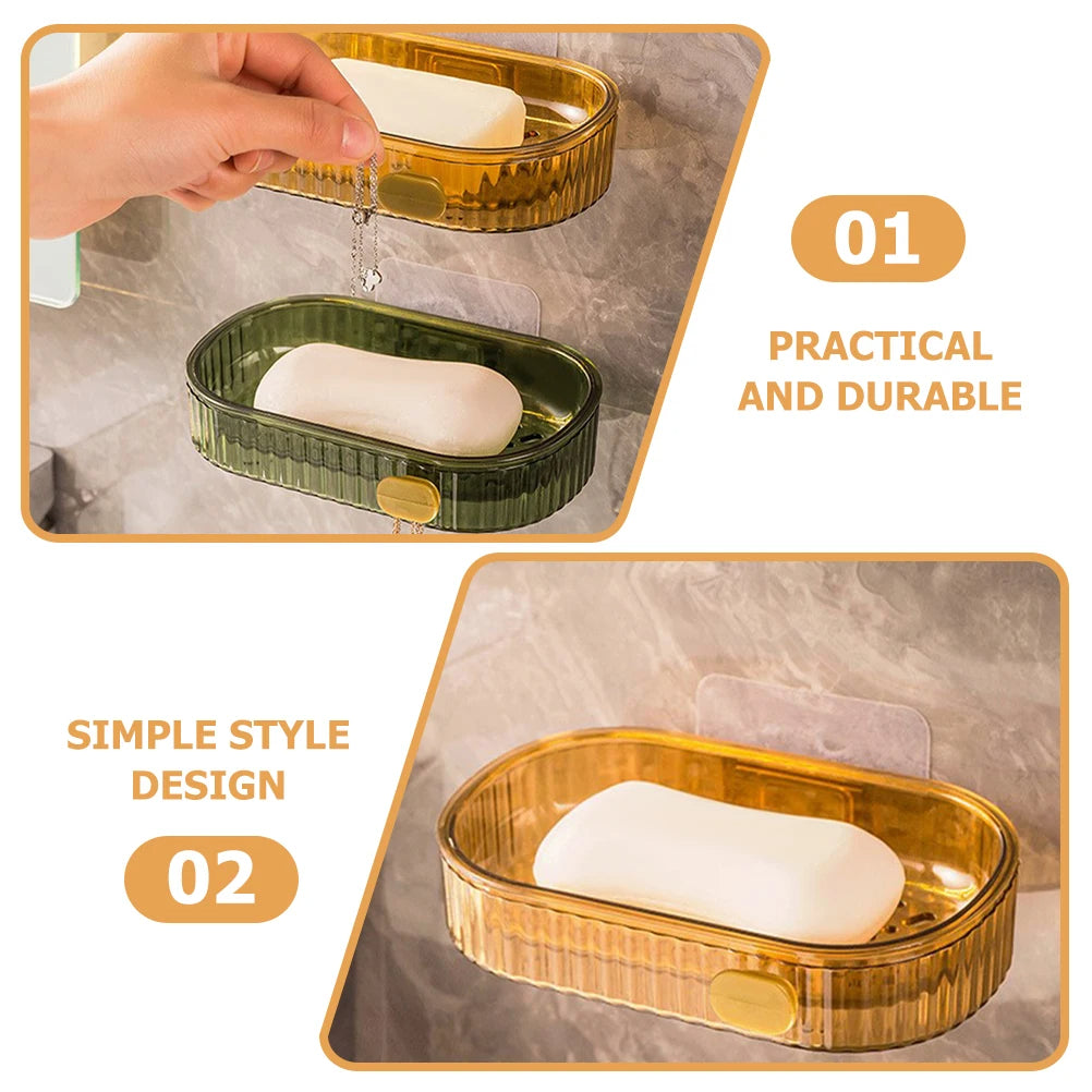 Marble-Effect Soap Tray