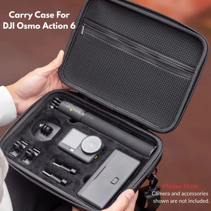 DJI Osmo Action 6 Carrying Case – Waterproof Hard Storage Pouch & Travel Bag