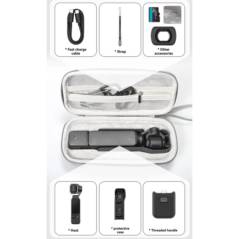 DJI Osmo Pocket 3  Portable Carrying Case - Protective Travel Storage Bag