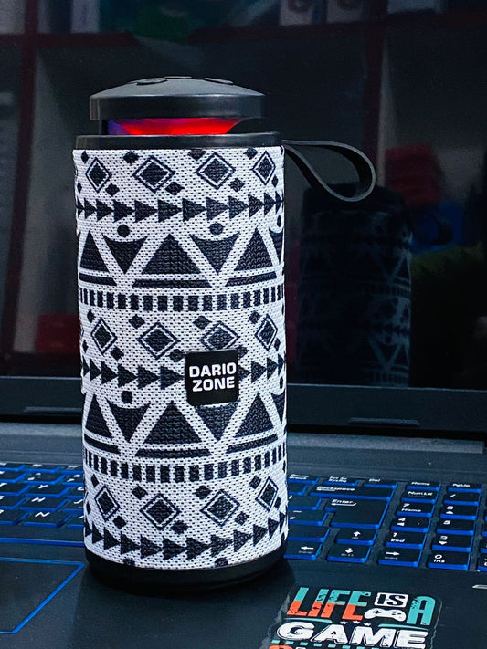 Dario Zone TG-Series Portable Bluetooth Speaker - Stylish Fabric Design with RGB Lights