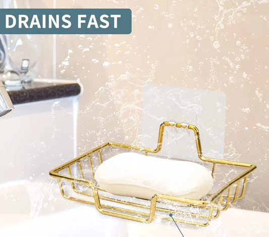 Stainless Soap Box Dish Bathroom Storage Plate Tray Holder Case Soap Holder