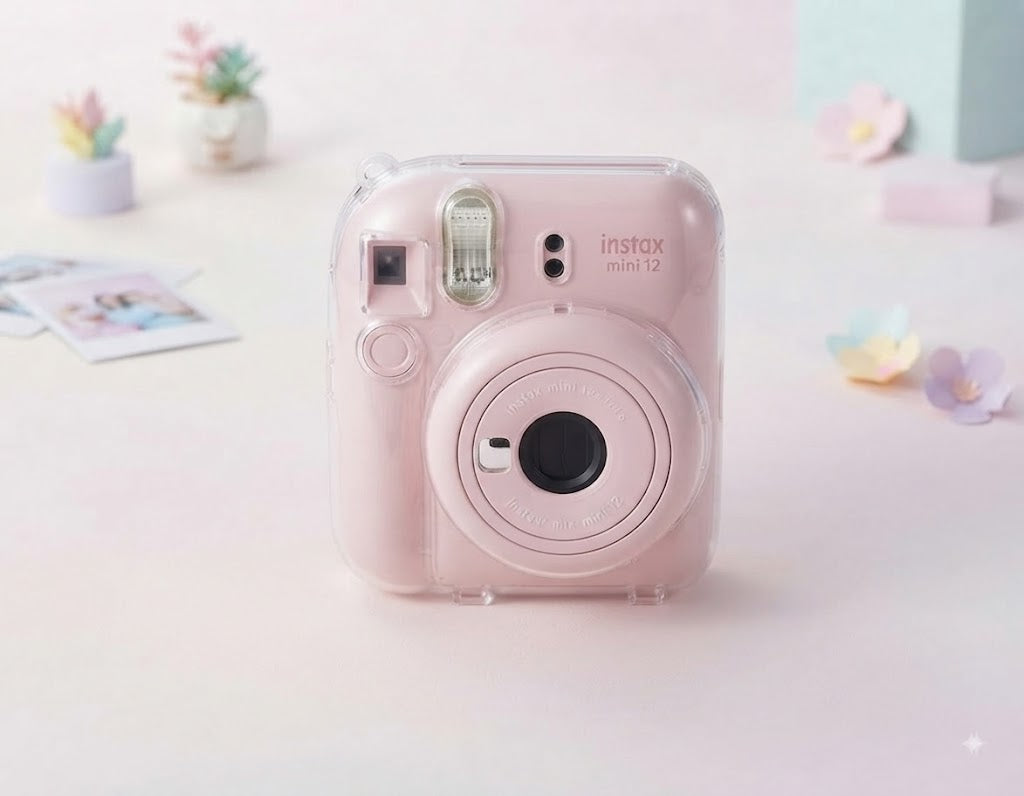 Clear Protective Case for Fujifilm Instax Mini 12 - Transparent Crystal Cover