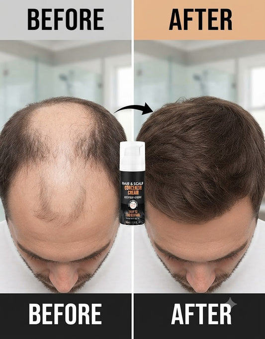 Hair & Scalp Concealer Cream - Instant Waterproof Hair Thickening & Thinning Coverage for Men & Women (50ml)