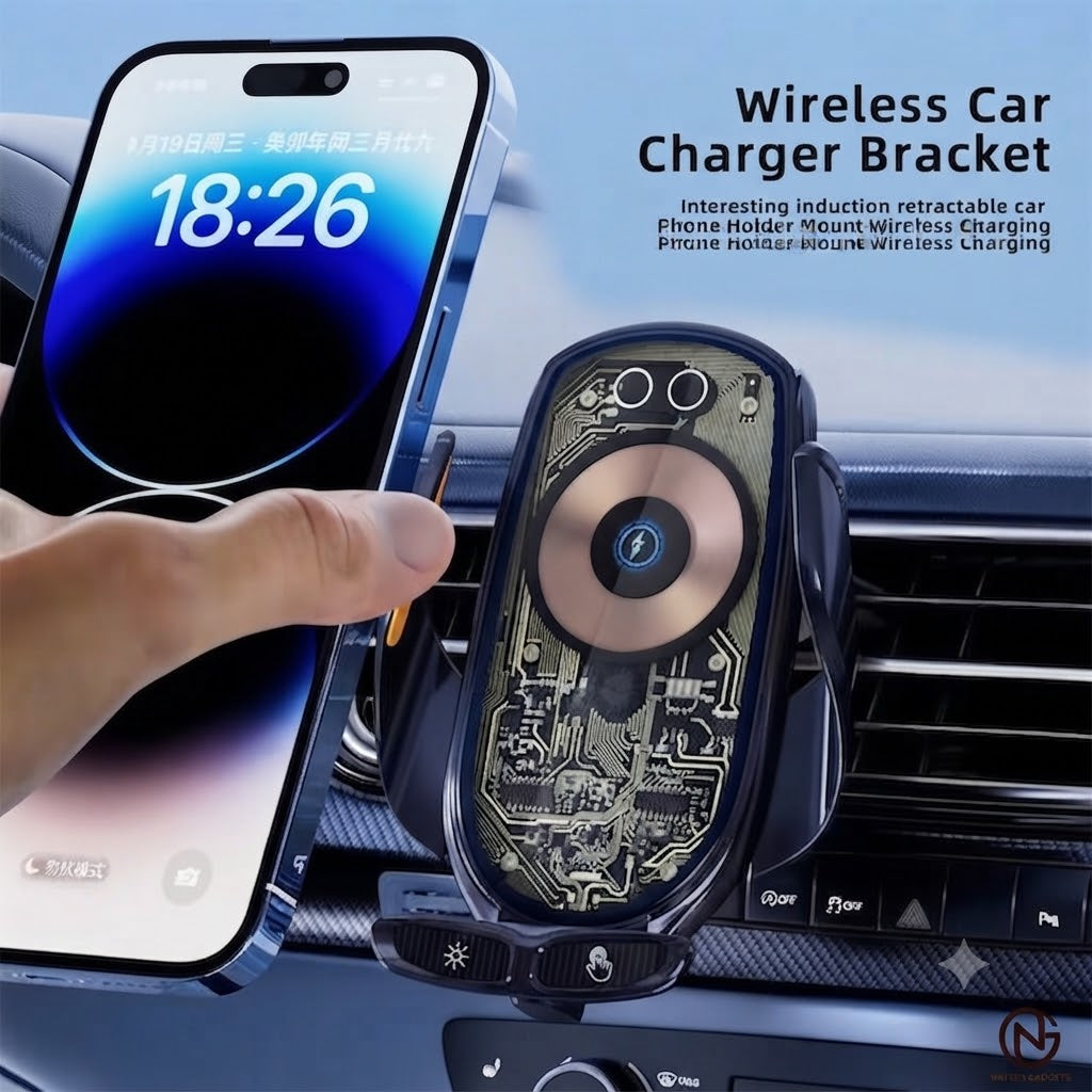 Smart Car Wireless Charger Mount - Intelligent Auto Induction Phone Holder