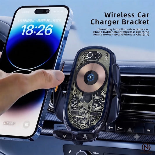 Smart Car Wireless Charger Mount - Intelligent Auto Induction Phone Holder