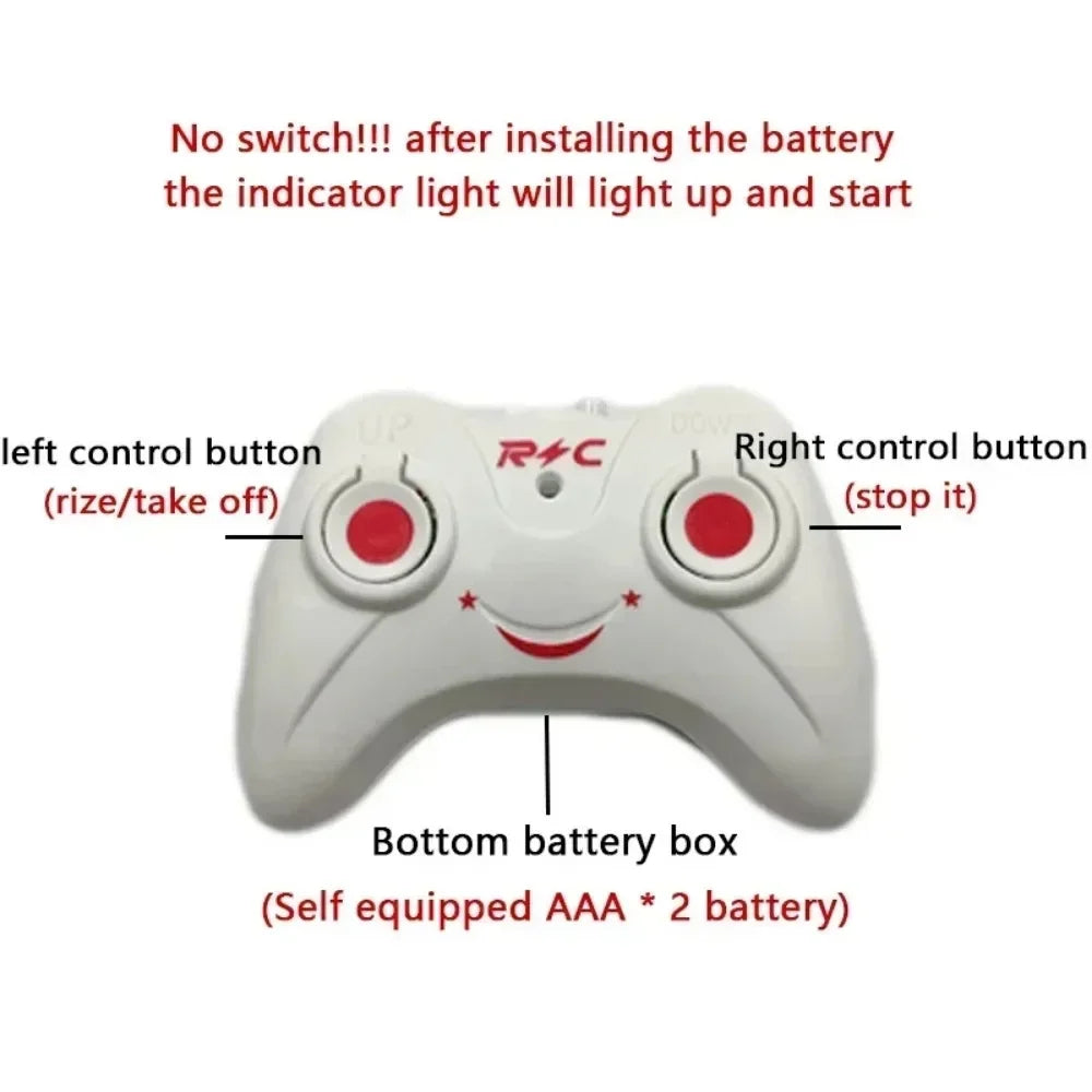 Infrared Hand Sensor Floating Helicopter With Light - Blue