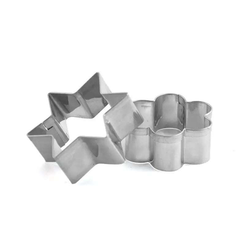 Stainless Steel Cookie Cutters Set - Baking Molds for DIY Desserts 12-Piece