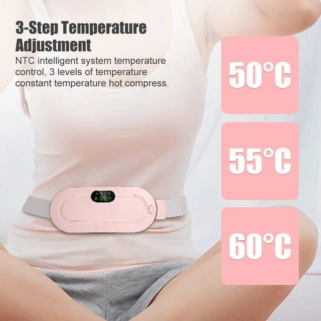 Period Cramp Relief Belt Heated Belly Belt for Menstrual