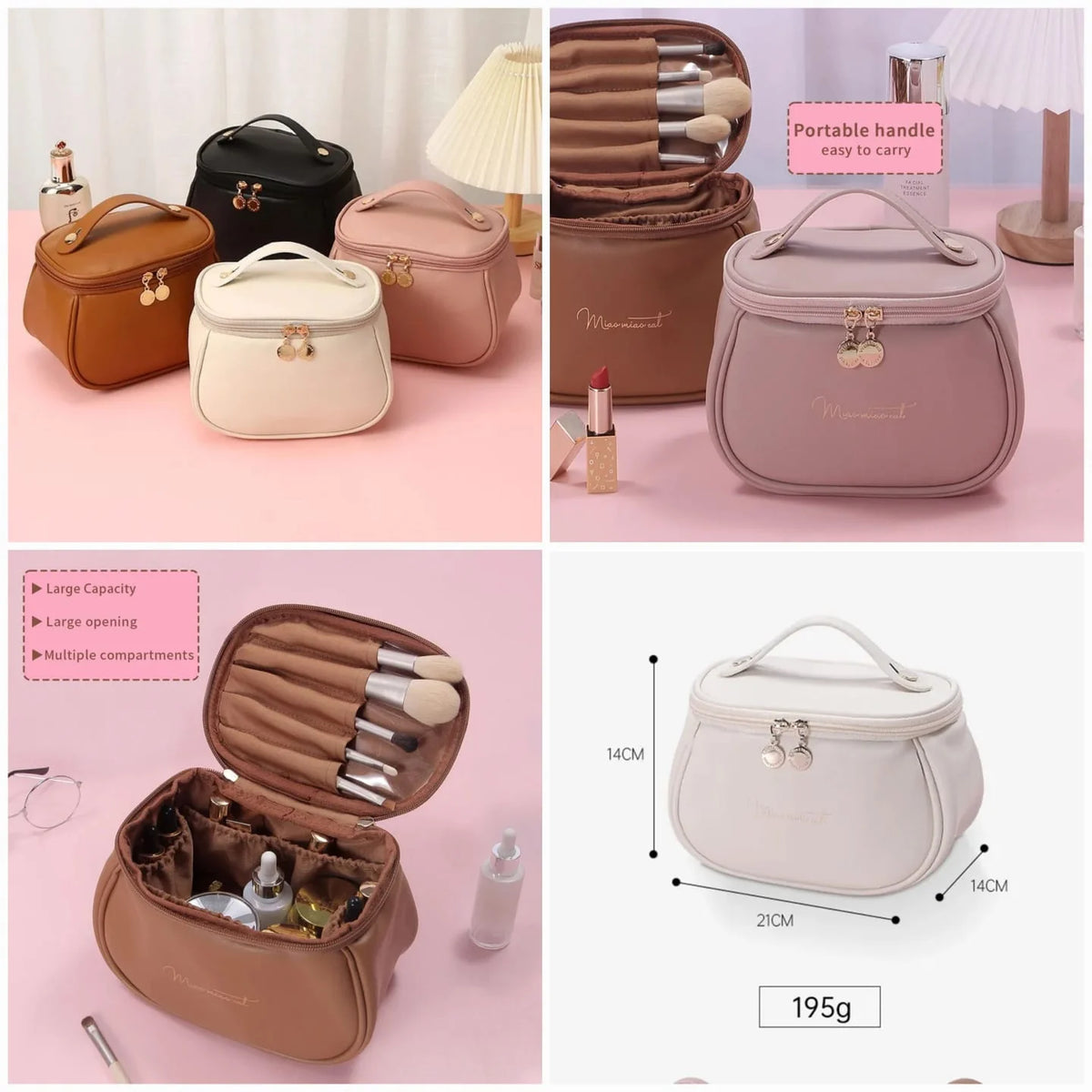 Multifunction Travel Cosmetic Bag & Makeup Organizer
