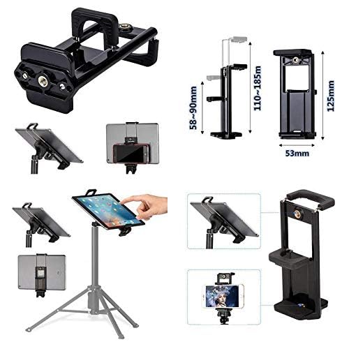 Yunteng Universal Mobile and Tablet Tripod Mount Holder Adapter