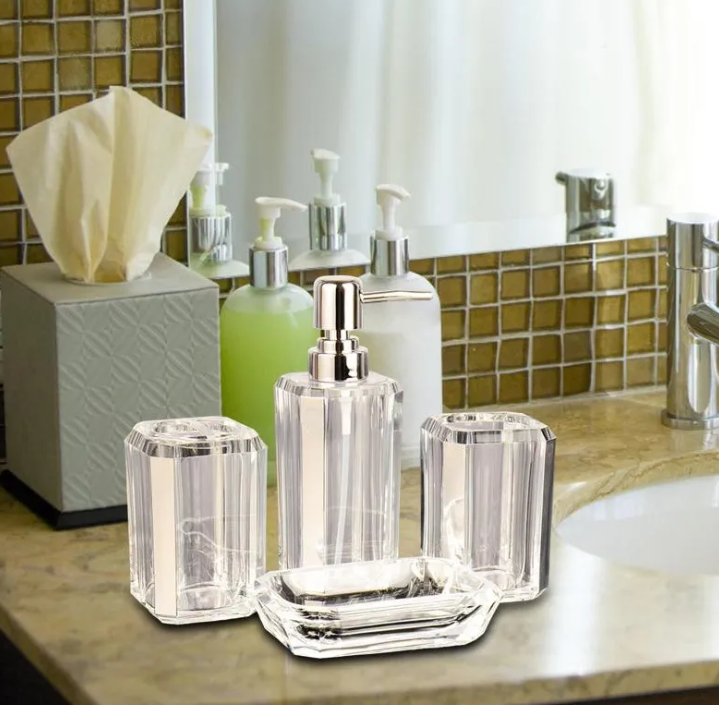 6-Piece Acrylic Bathroom Set