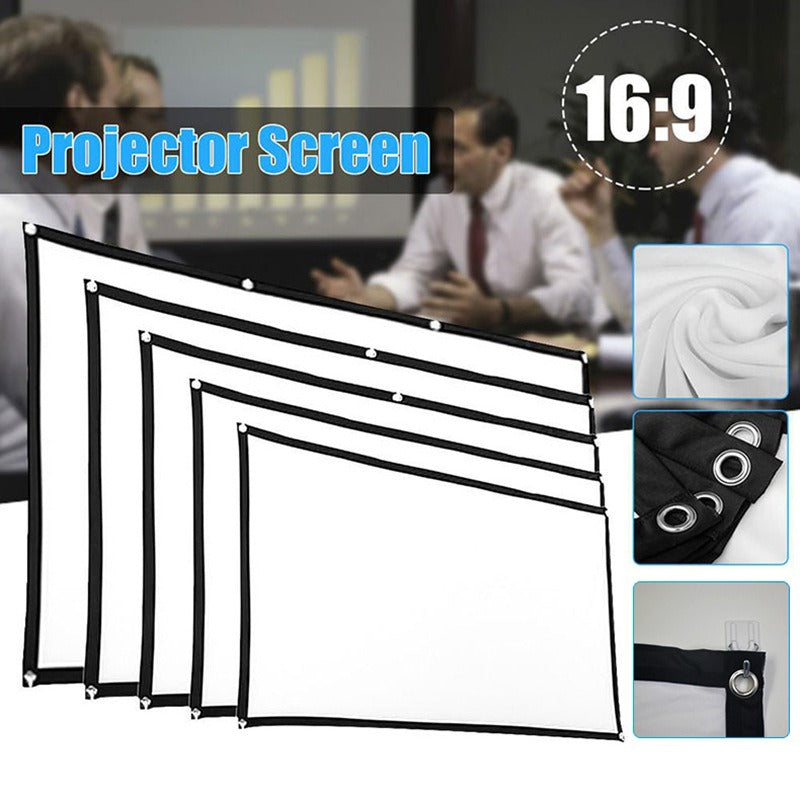 Simple and Portable Polyester Foldableing Soft Screen 120inch Projector Screen Outdoor High-Definition Special Projection Screen