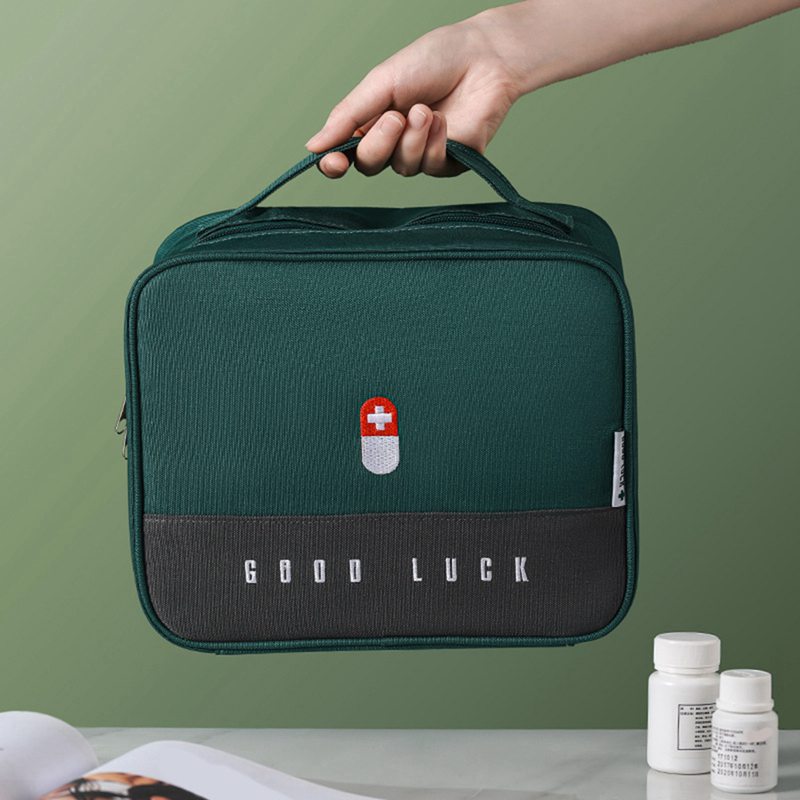 Portable First Aid Kit Storage Bag | Medical Organizer Pouch