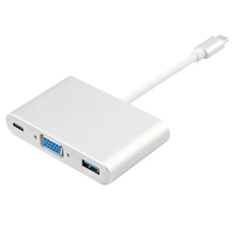 Type C 3.1 to VGA+OTG C+USB 3.0