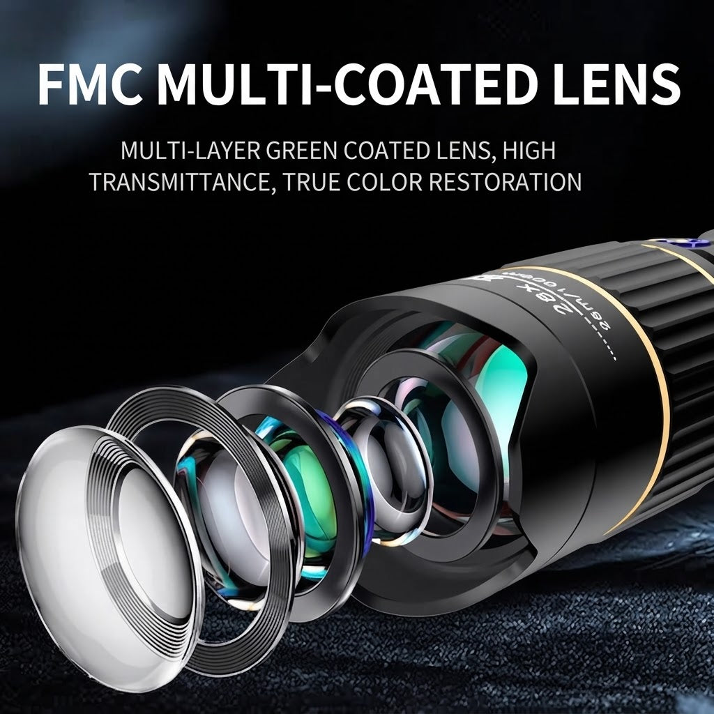 28X HD Telephoto Phone Camera Zoom Lens Kit with Universal Clip and Eyecup - Long Range Zoom for Smartphone Photography and Wildlife Vlogging