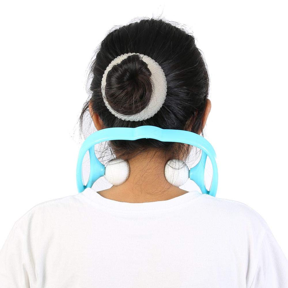 Manual Neck and Shoulder Massager Roller Pain Relief Tool