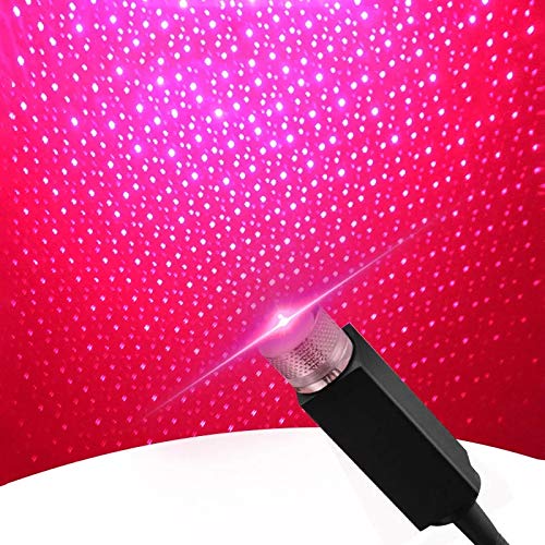 USB Car Roof Star Night Light Projector | Adjustable Galaxy Starry Sky Ambient Atmosphere Interior Ambient Lighting Lamp For Car & Room