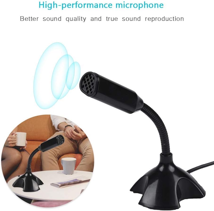 Premium Desktop Gooseneck Microphone for PC & Laptop – Clear Voice for Gaming, Streaming & Meetings