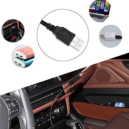 USB Car Roof Star Night Light Projector | Adjustable Galaxy Starry Sky Ambient Atmosphere Interior Ambient Lighting Lamp For Car & Room
