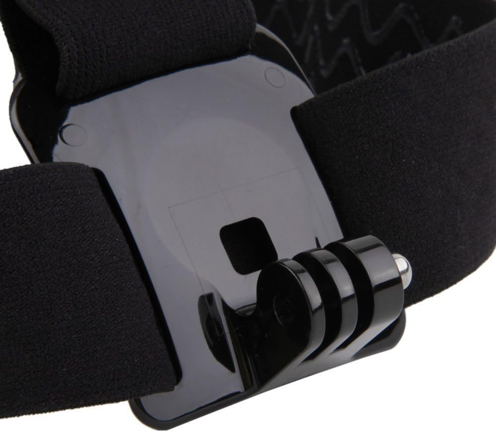 GoPro Head Strap Mount - Adjustable Elastic Head Belt for Action Cameras (Hero 11/10/9/8/7/6/5/4/3, Session & Insta360)