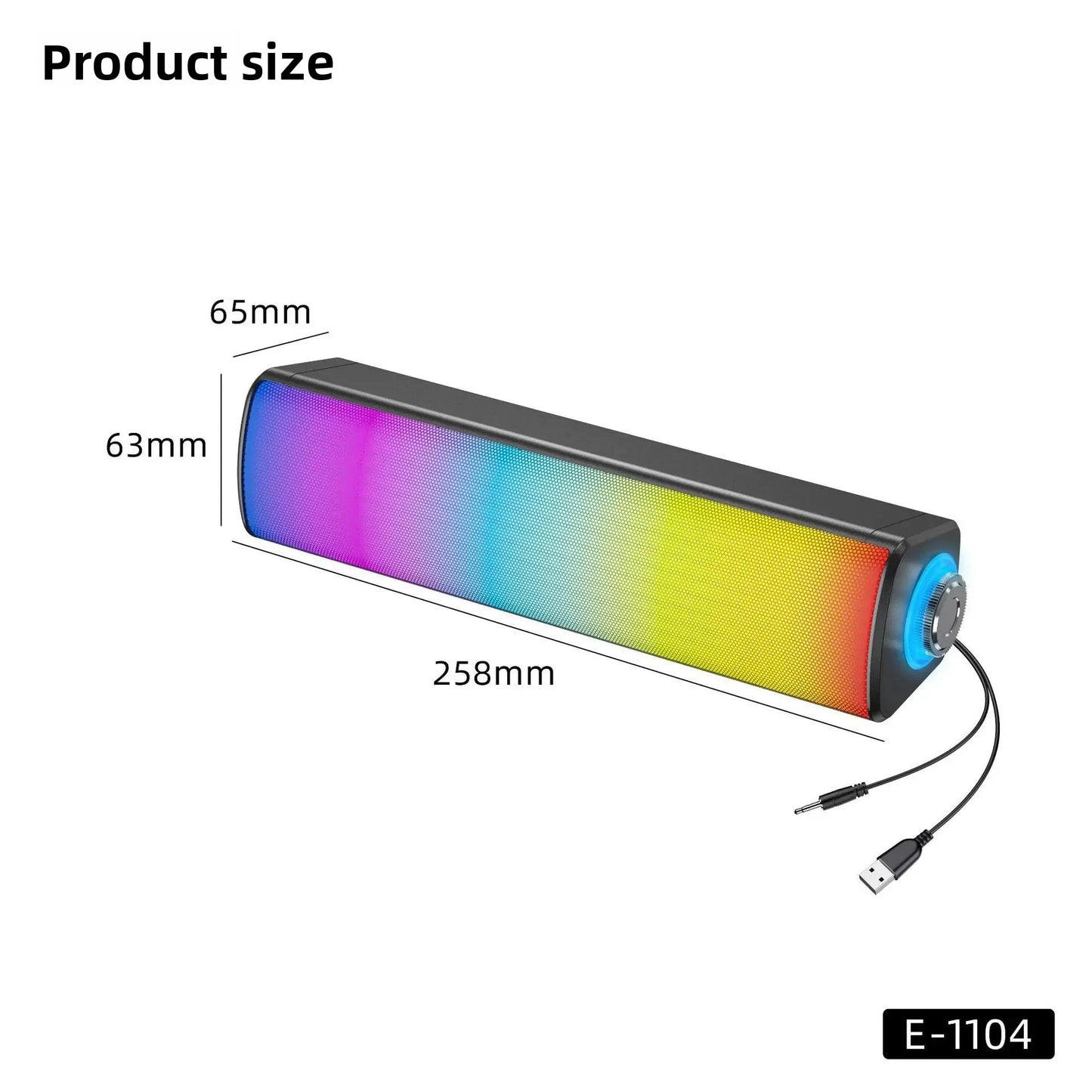 YSD E1104 MINI SOUNDBAR RGB