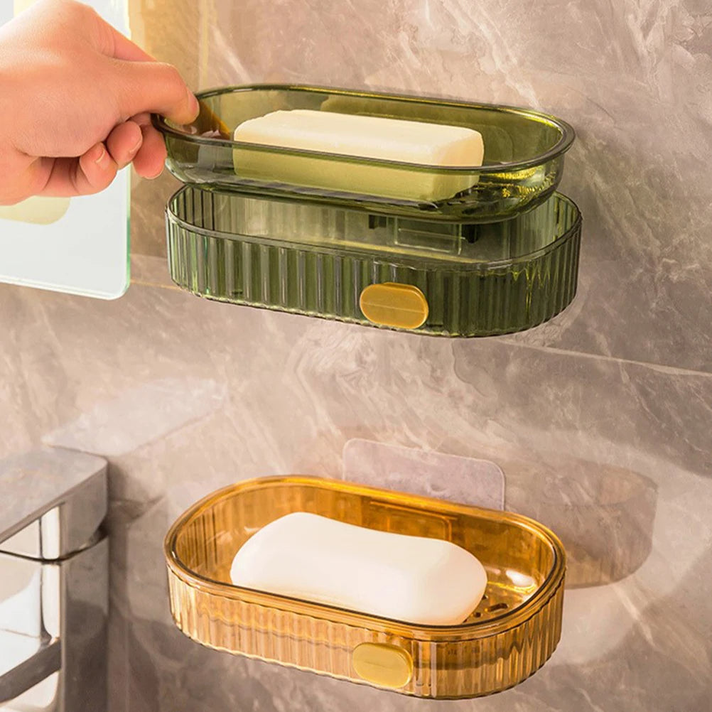 Marble-Effect Soap Tray