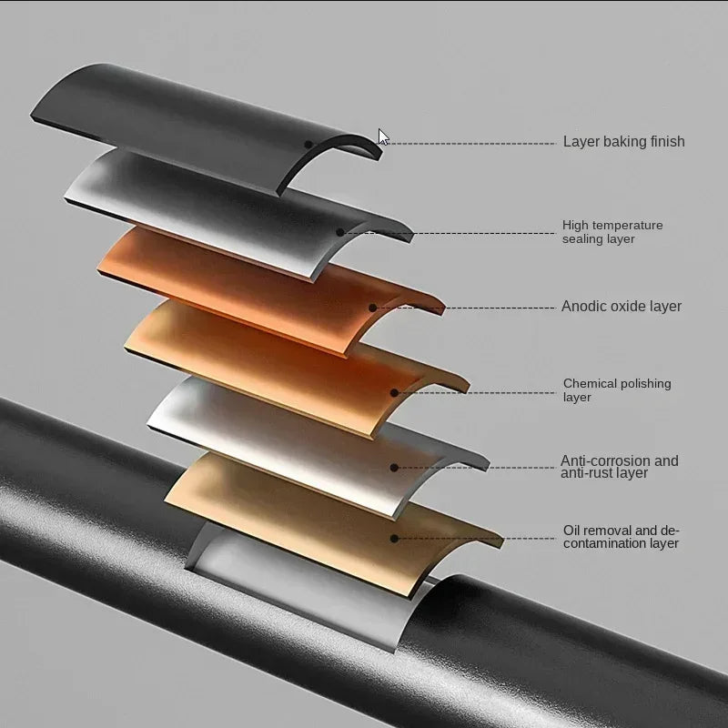 Foldable Wall Mounted Aluminum Towel Bar Rail Wall Rack For Bathroom