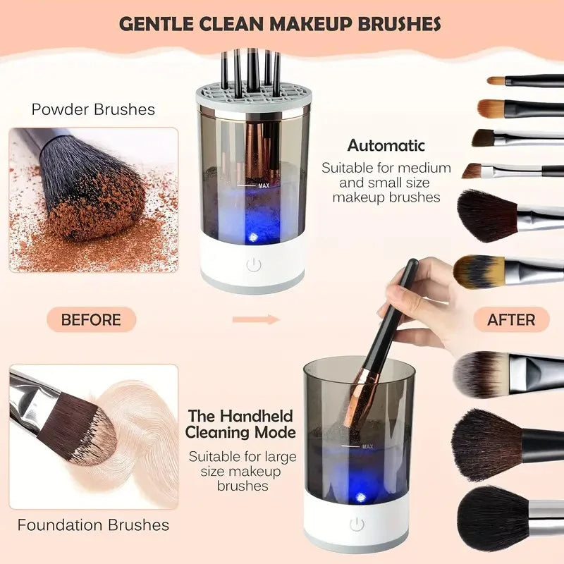 Automatic Makeup Brush Cleaner & Dryer - Professional Cosmetic Tool Washer