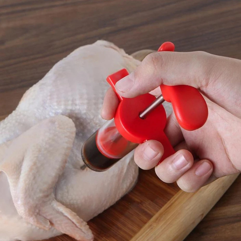 BBQ Meat Flavor Injector – 30ml Marinade Kitchen Tool for Chicken & Meat Sauces