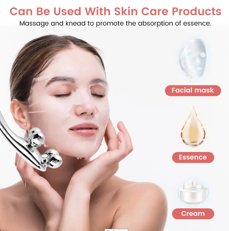 4D Roller Massager 360 Rotate Facial Massage