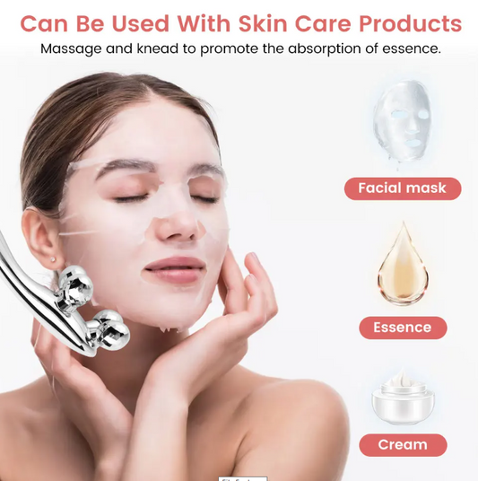 4D Roller Massager 360 Rotate Facial Massage