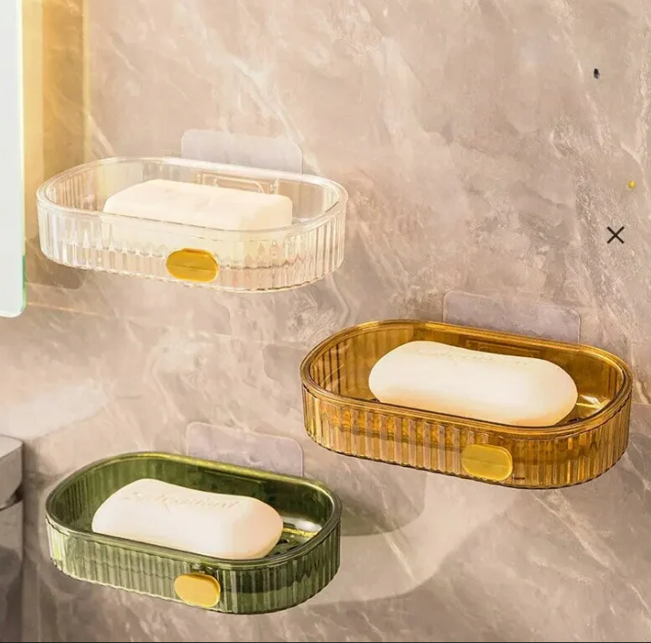 Marble-Effect Soap Tray