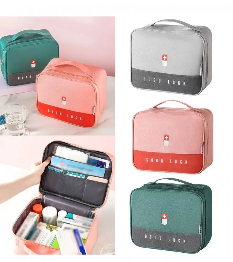Portable First Aid Kit Storage Bag | Medical Organizer Pouch